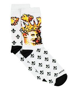 Носки Barking Store «Фаталити», р-р 40-45, белые