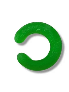 Кафф Лампджой матовый, стекло, зелёный