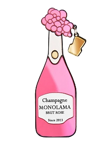Брошь Monolama «Розовое шампанское»
