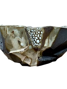 Миска ручной работы «Куринуки», коричневая, керамика