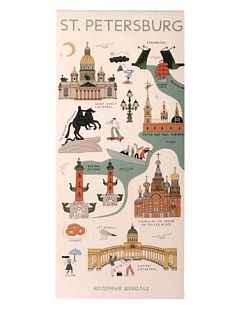 Молочный шоколад «Карта туриста», 80 гр