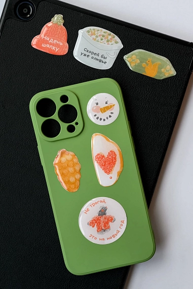 Набор 3Д стикеров на телефон ZEN HOME «Оливье», объёмный, фото 1.