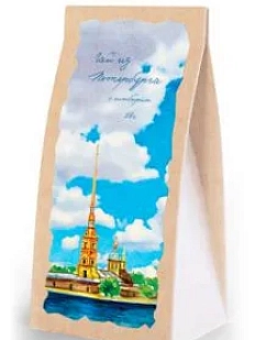 Чай черный Настоящий сувенир «Петропавловская крепость», с имбирем, 50 гр