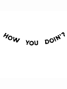 Бумажная гирлянда из букв Tak.sebe.prazdnik «HOW YOU DOIN'?», чёрная, картон, 240 г/м², превью фото 1