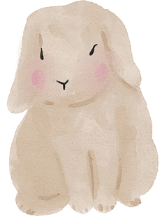 3D Стикер на телефон «Кролик», объёмный, 5 см