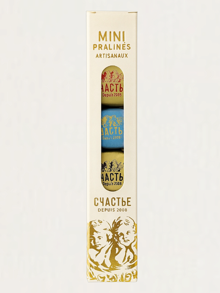 Мини-пралине Счастье в молочном шоколаде, 6 шт, фото 1.