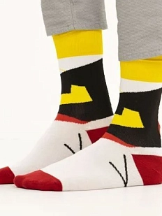 Носки «Супрематизм Клюн», р-р 42-46, белые