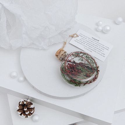 Ёлочный шар-панно «Родной», 8 см, фото 2.