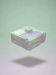 Пепельница с крышкой, кофейный