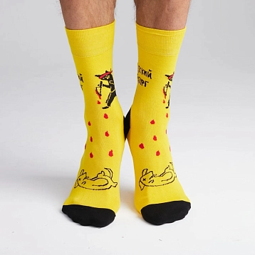 Носки «Бандитский Петербург», р-р 38-41, жёлтые, фото 1.