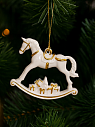 Игрушка новогодняя фарфоровая Bulygin «Лошадка качалка», превью фото 3