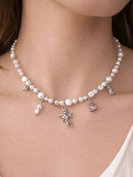 Чокер из жемчуга и подвесками «Ангел» Мигетт, фото 3.