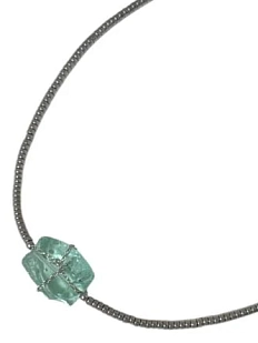 Чокер Бур.Мур «Байкал», гематит, аквакварц