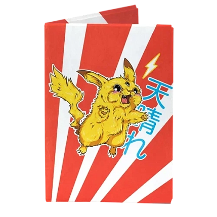 Обложка на паспорт New Wallet «New Pokemon», красная, фото 1.