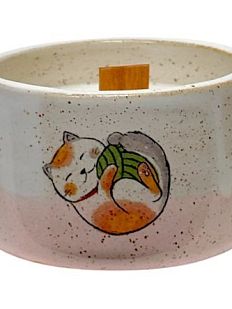 Соевая свеча в стакане ручной работы в ассортименте, керамика