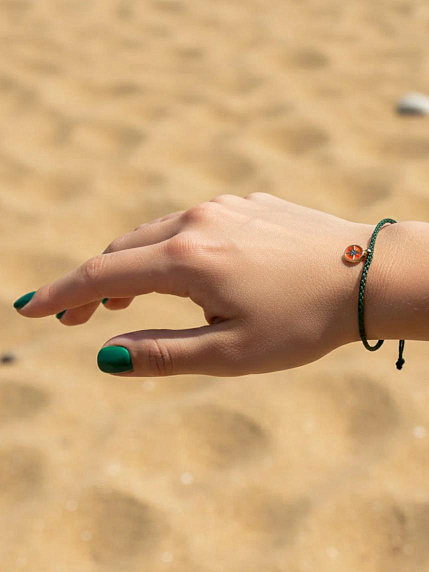 Браслет WAF WAF «Компас», изумрудный, фото 2.