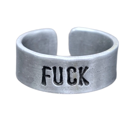 Кольцо ЭТО МЕТАЛЛ (IT IS METAL) «Fuck» 17/19, металлическое, фото 1.