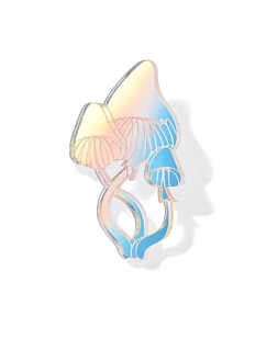 Брошь Monolama «Поганка», перелив