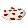 Блюдце круглое ручной работы Клубнички, керамика, 17 см, превью фото 2