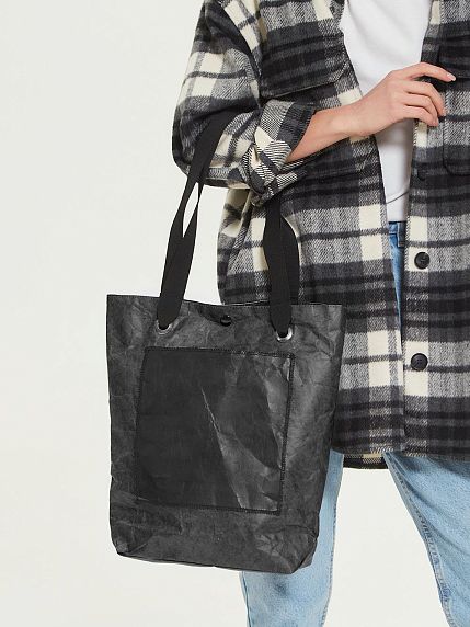 Сумка Ranzel Bags «Monty Black», тайвек, черная, фото 2.