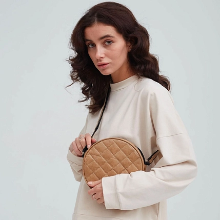 Сумка Ranzel Bags «Lima Kraft», крафт, тайвек, бежевая, фото 2.