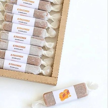 Конфета ириска сливочная ручной работы, СладкоГусто, 15 г, фото 1.