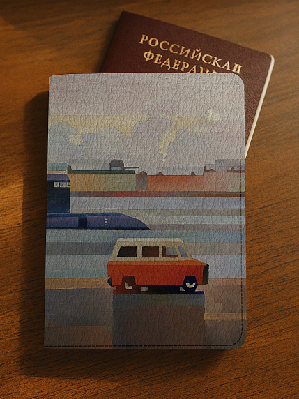 Обложка на паспорт «SPb23», Василий Аникин, искусственная кожа, фото 3.