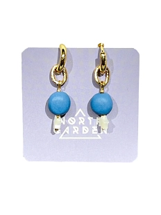 Серьги из фарфора