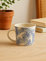 Кружка ручной работы с рисунком «Птицы», полуфарфор, 370 мл, превью фото 3