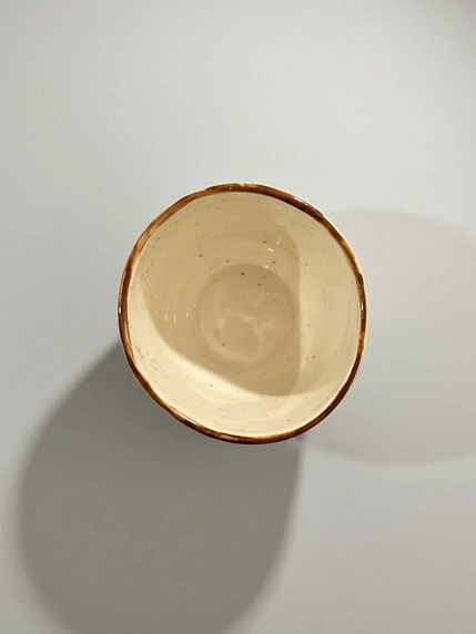 Стакан ручной работы Катя Вебер «Лошадка», белый, полуфарфор, 100 мл, фото 3.