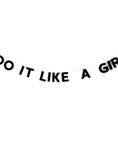 Гирлянда «DO IT LIKE A GIRL»