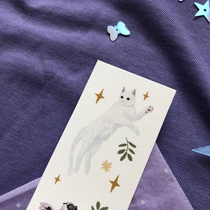 Закладка Юми Лард «Котики», фото 2.