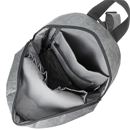 Рюкзак Ranzel Bags «Minimal ultra Gray», тайвек, серый, фото 3.