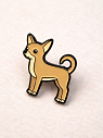 Металлический значок «Чихуахуа», 20 мм, превью фото 1