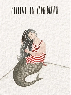 Открытка ЙЕТТИ «Believe in your dream», А6