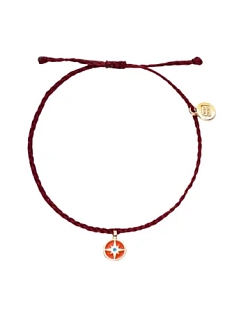 Браслет WAF WAF «Компас», бордовый