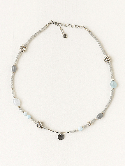 Чокер ручной работы «Nature», речной жемчуг, родированная латунь, фото 2.