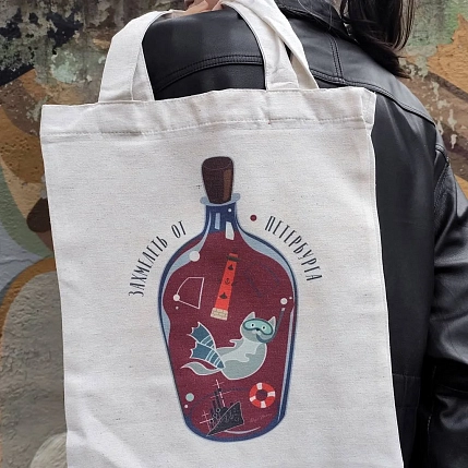 Сумка шоппер «Захмелеть от Петербурга», фото 1.