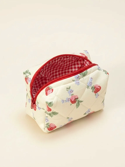 Косметичка ручной работы АМИ (Ami lé sac) «Bebesss», земляника, фото 3.