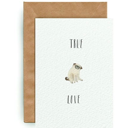 Открытка ЙЕТТИ «True love», белая, А6, фото 2.