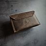  Кошелёк ручной работы, натуральная кожа, темно-коричневый, превью фото 2