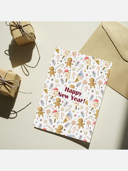 Открытка DARI DARI на Новый год «Happy New Year», А6, фото 2.