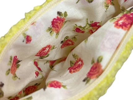 Мини-кошелёк ручной работы АМИ (Ami lé sac), жёлтый, барашек, фото 2.