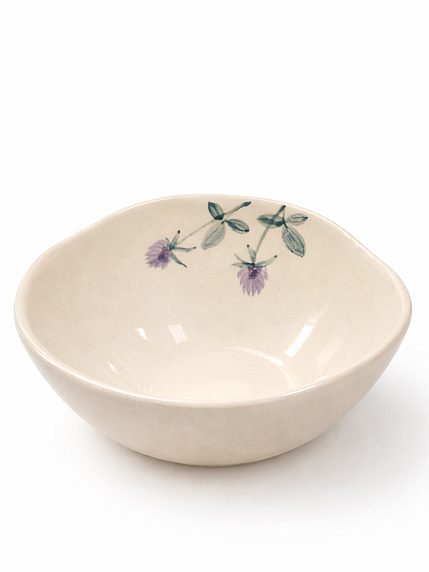 Пиала Верба керамика ручной работы «Клевер», керамика, 9 см, фото 2.