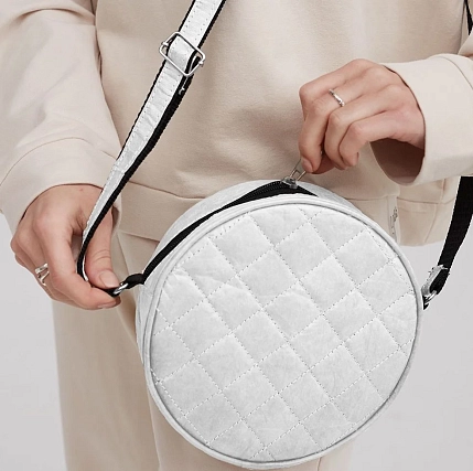 Сумка Ranzel Bags «Lima White», тайвек, белая, фото 2.