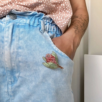 Брошь ручной работы «Протея», Partala ceramics, фото 7.