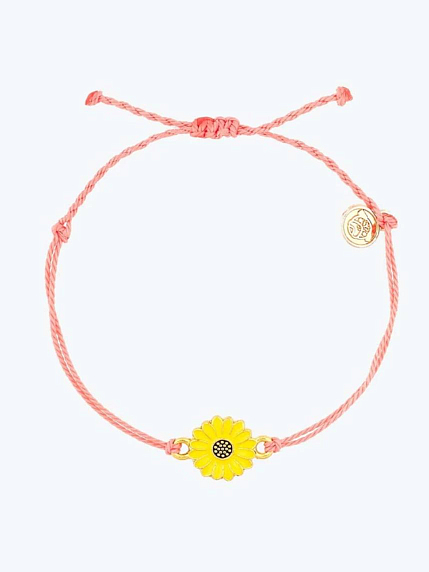 Браслет WAF WAF «Подсолнух», коралловый, фото 1.