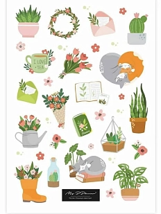 Стикерпак «Цветочное настроение»