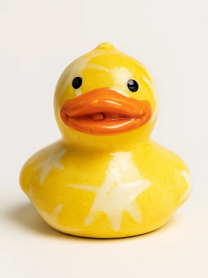 Фигурка Римма керамика Утёнок в звёздах, 4 см, фото 1.