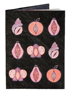 Обложка на паспорт New Wallet «New Vulvafrut», черный